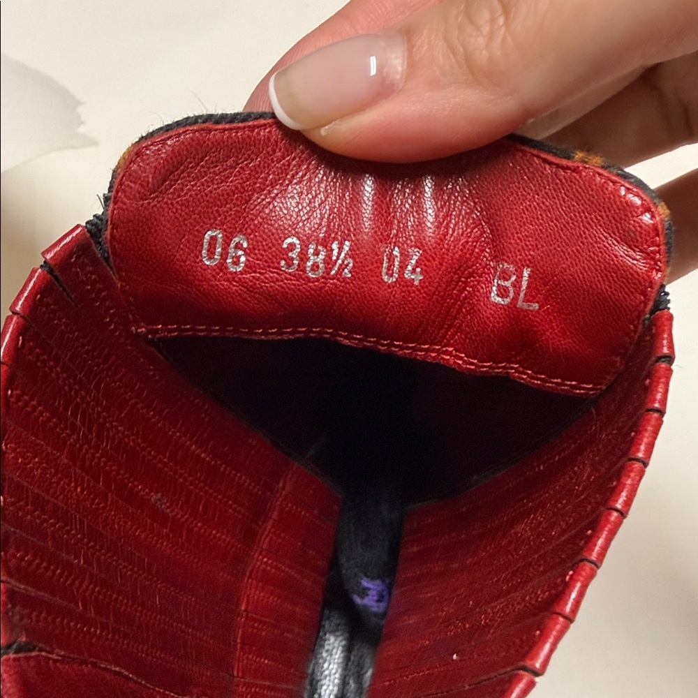 Authentic vintage Christian Dior leopard boots 38.5 john galliano - Picture 14 of 17